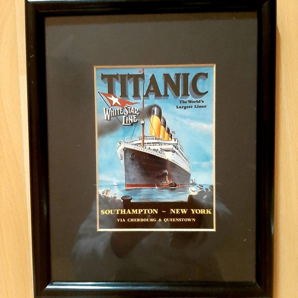 Other - Titanic Framed Art Print with Black Frame